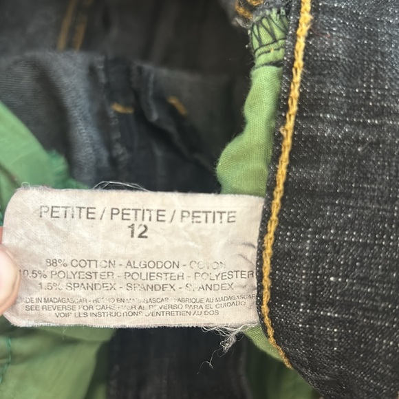 Jeanstar Petite Size 12 Jeans black denim - Picture 6 of 9